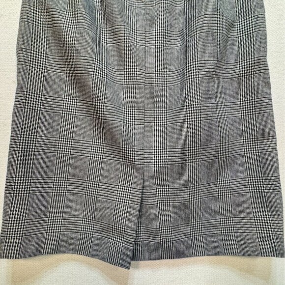 Vintage Sheridan Square Womens Midi Plaid Skirt Size 10 Black White Retro Y2K - Picture 13 of 13